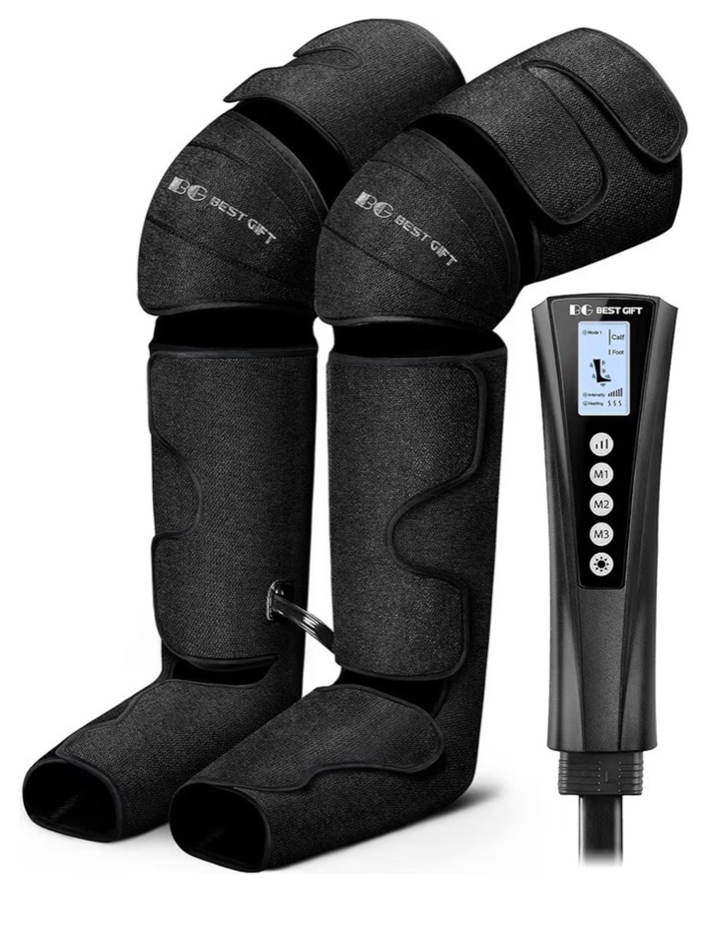 BEST GIFT Black Leg & Foot Air Compression Massager